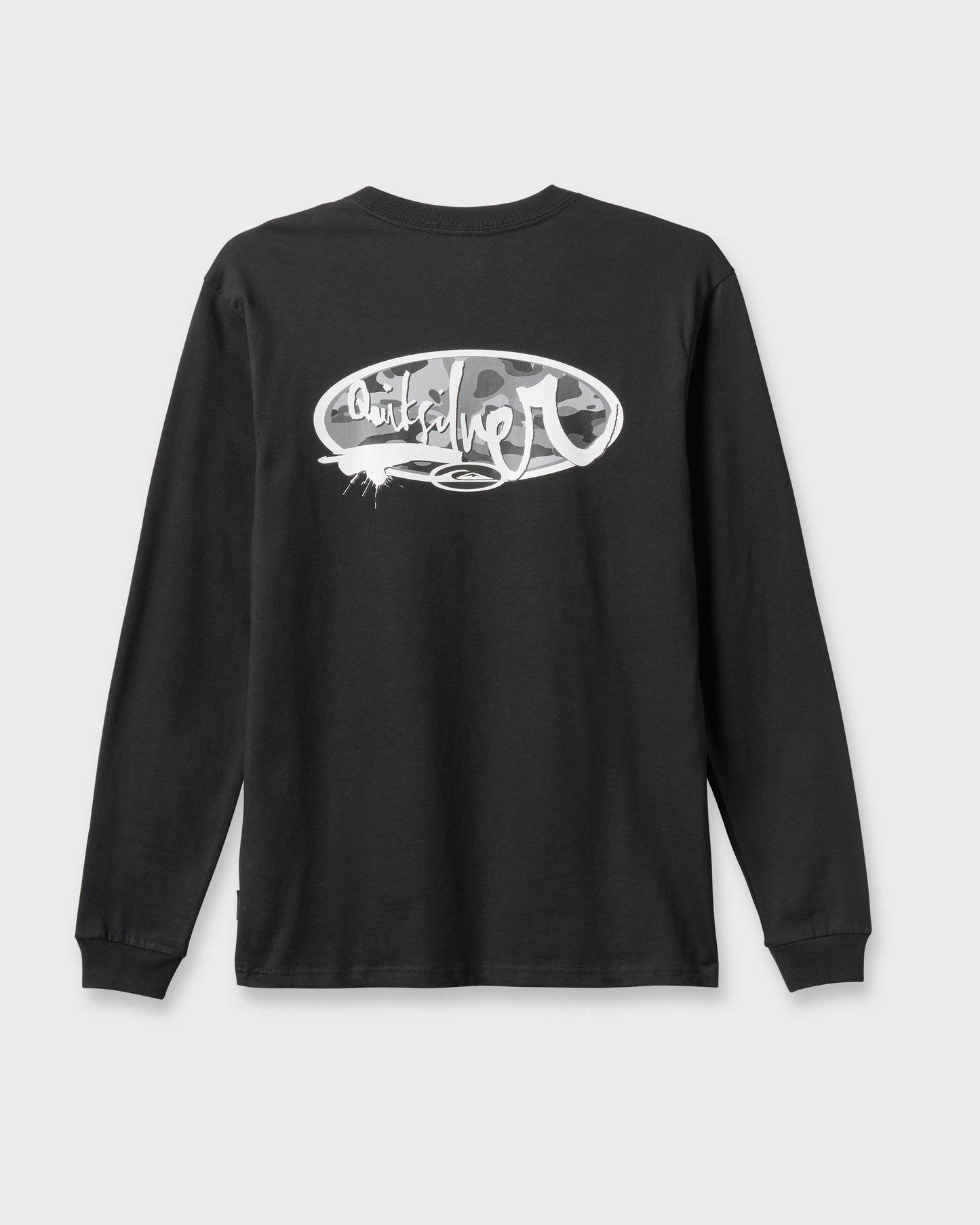 Quick Silver Impaired Camo Long Sleeve T-shirt - Black