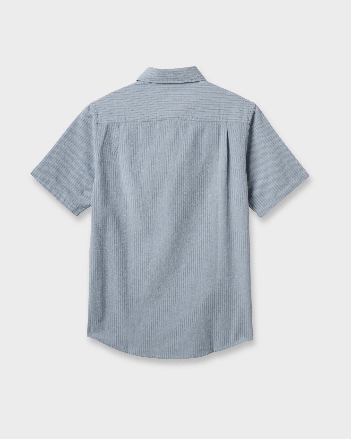 Quick Silver Oxford Stripe Classic Short Sleeve Shirt - Ashley Blue