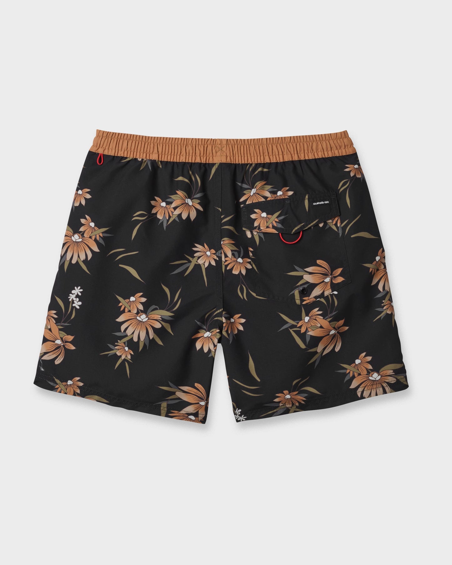 Quick Silver Everyday Coastal Flora 17" Swim Trunks - Black
