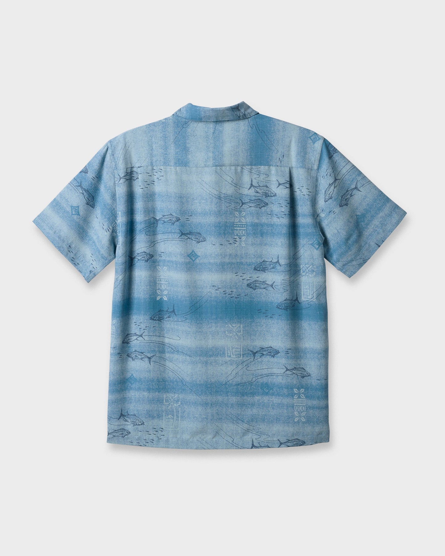 Quick Silver Waterman Go Fish Shirt - Sterling Blue