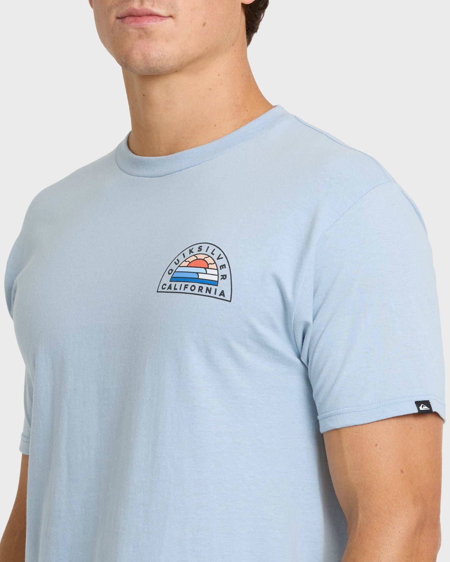 Quick Silver Ca Peelers T-Shirt - Ashley Blue
