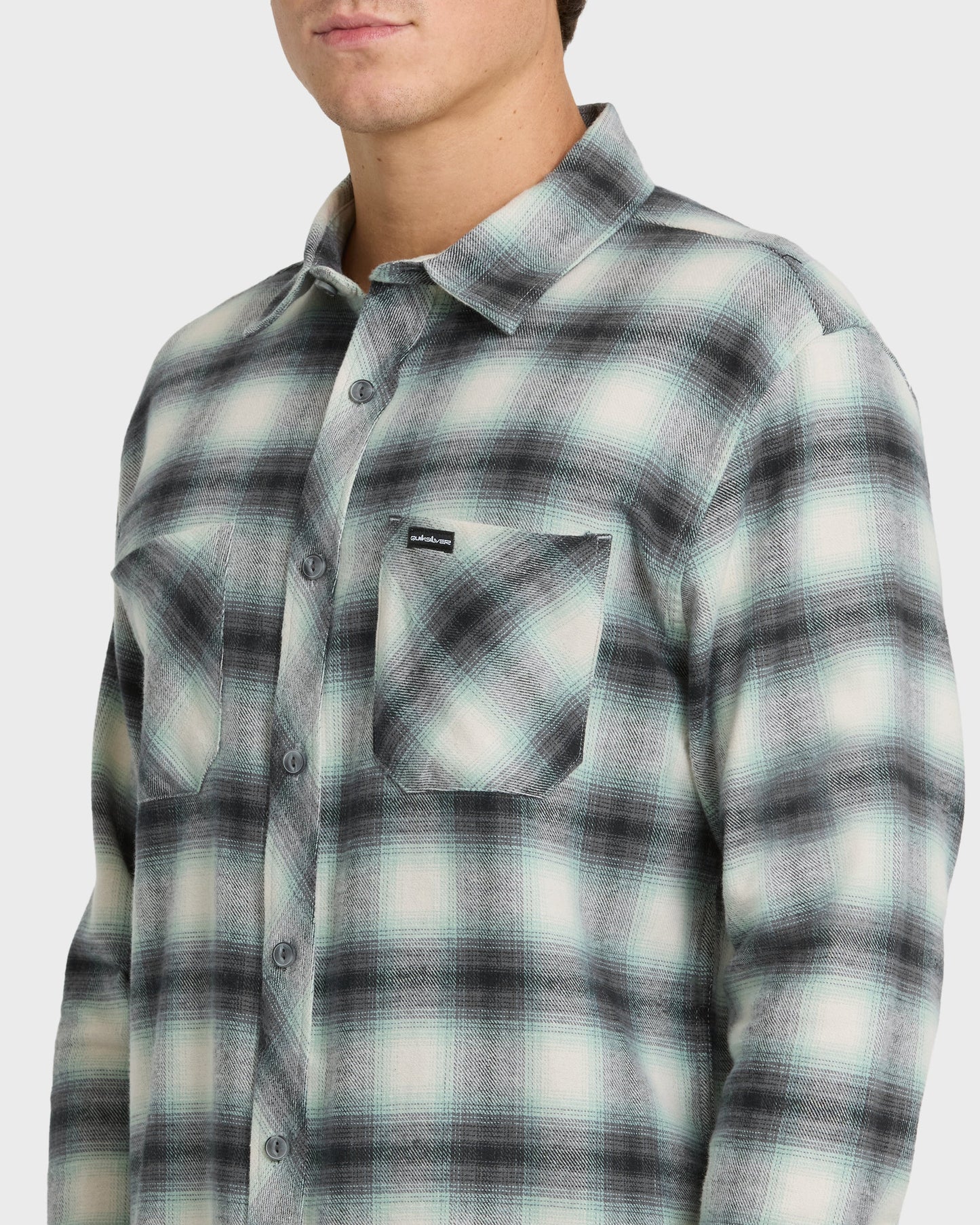 Quick Silver Terrace Stretch Flannel Shirt - Moonstruck