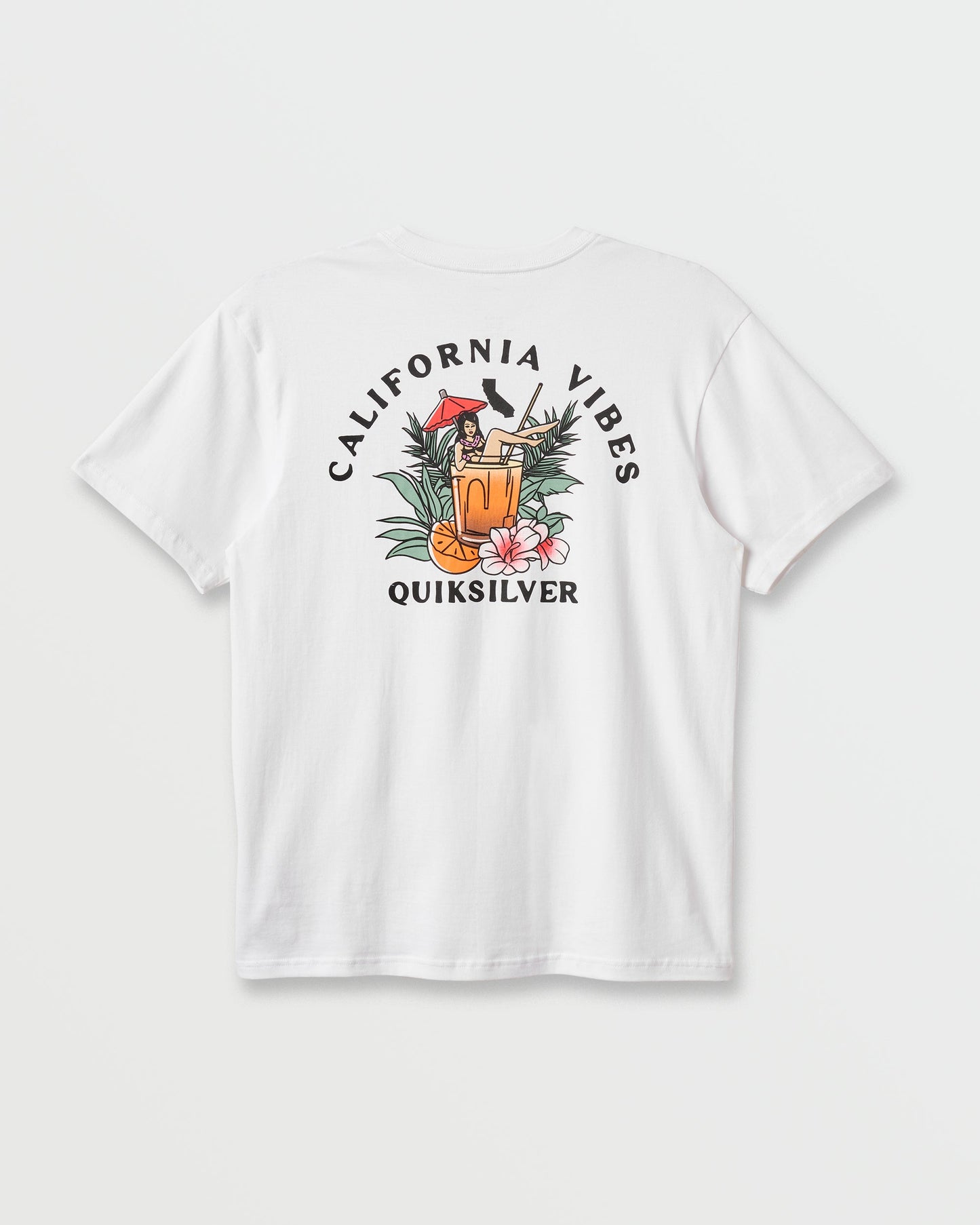 Quick Silver Ca California Vibes Classic T-shirt - White
