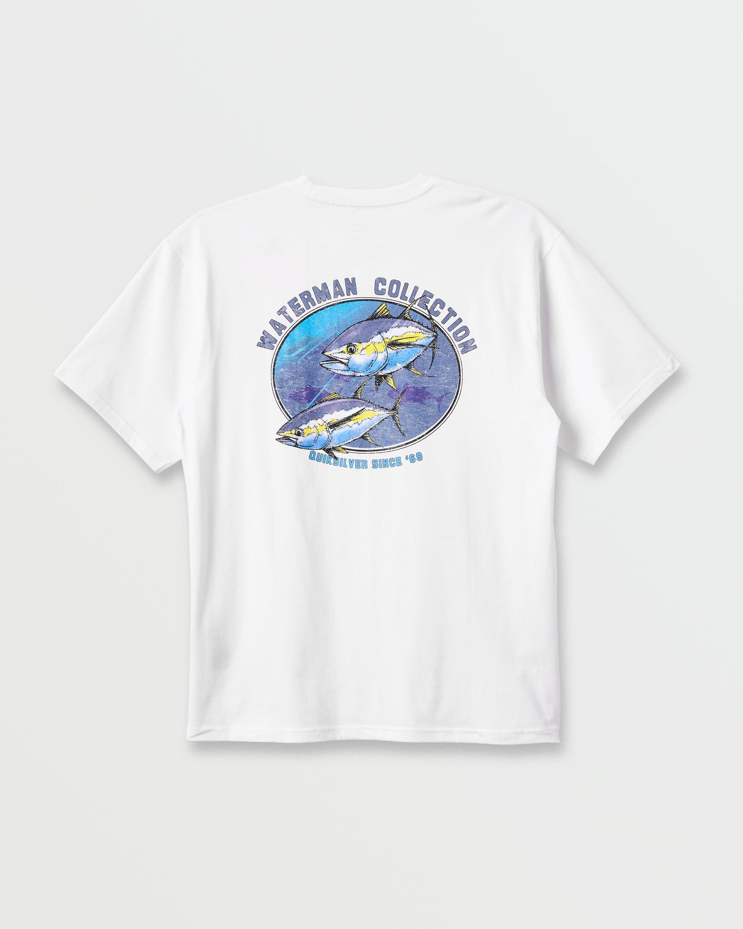 Quick Silver Waterman Double Ahi Classic T-shirt - White