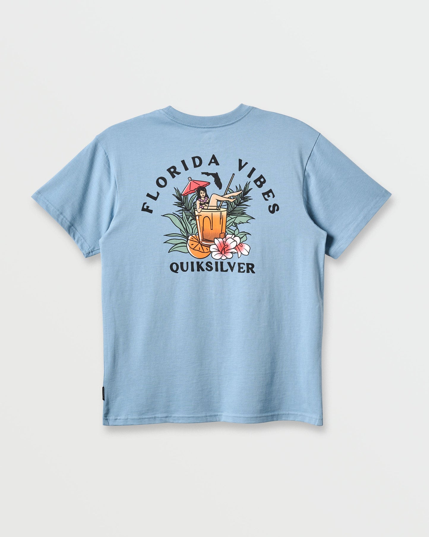 Quick Silver Fl Florida Vibes Classic T-shirt - Ashley Blue Heather
