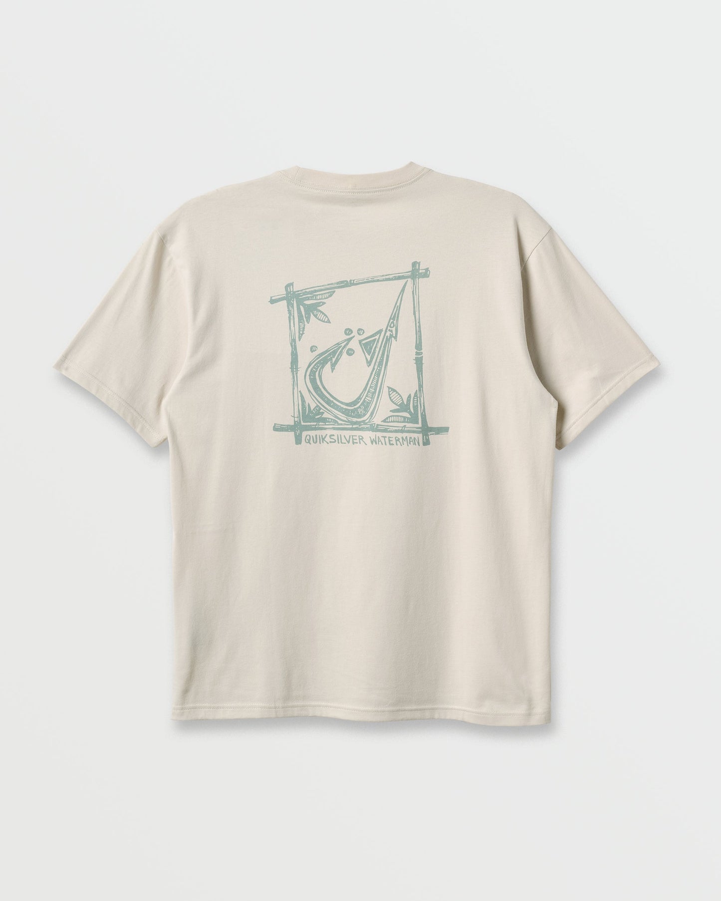 Quick Silver Waterman Hooked On Classic T-shirt - Moonbeam