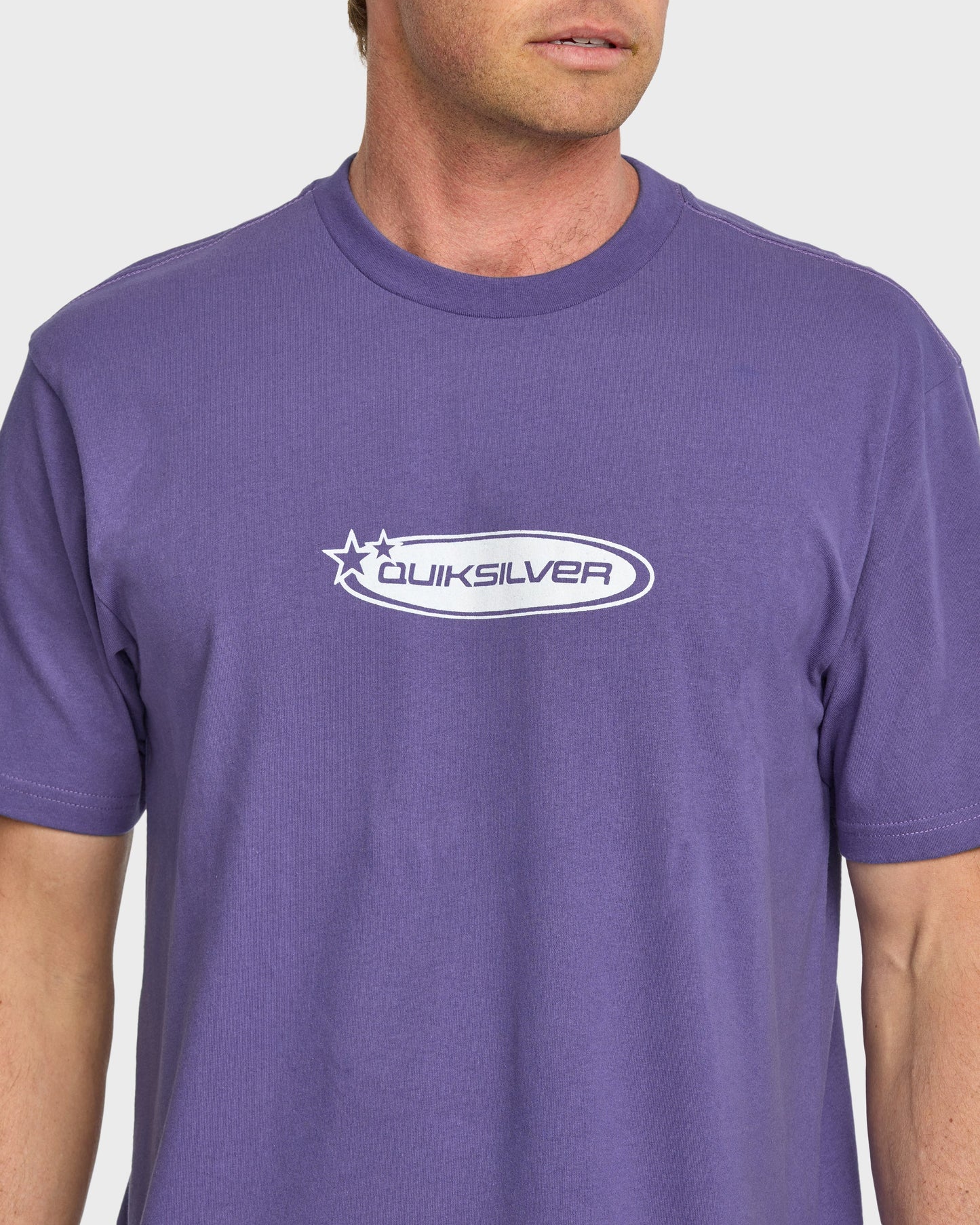 Quick Silver Star Crawler Heavy Weight T-shirt - Monarch Purple