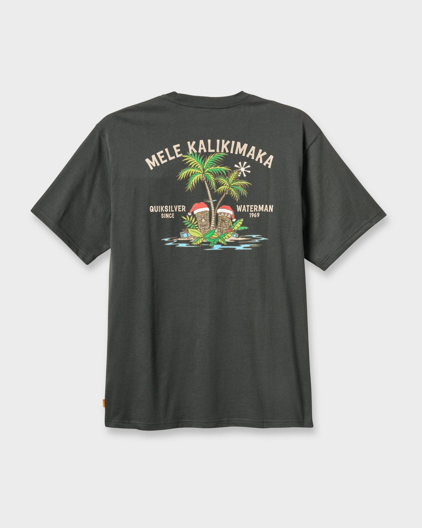 Quick Silver Waterman Tiki Holiday Classic T-shirt - Phantom