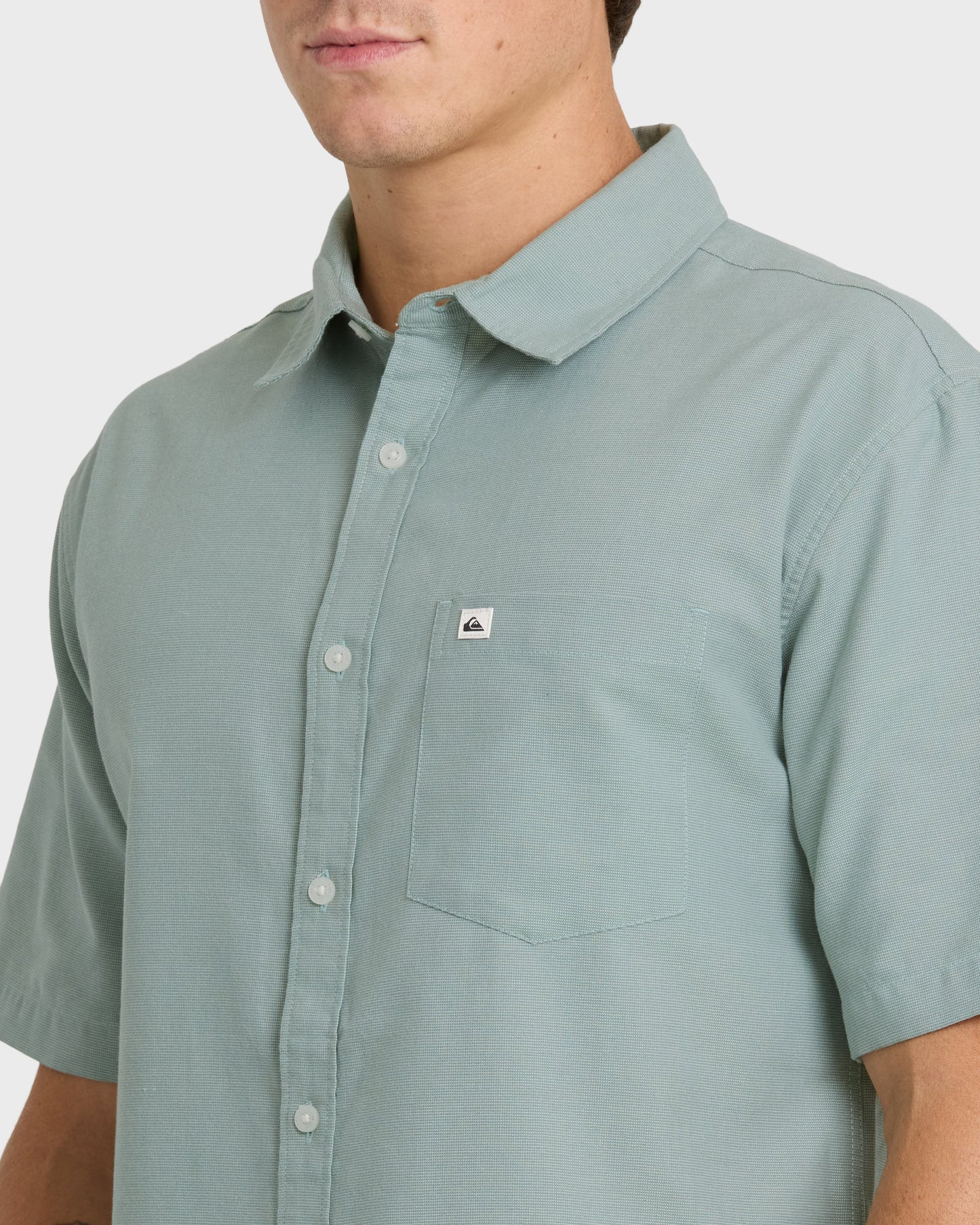 Quick Silver Shoreline Classic Short Sleeve Shirt - Herb