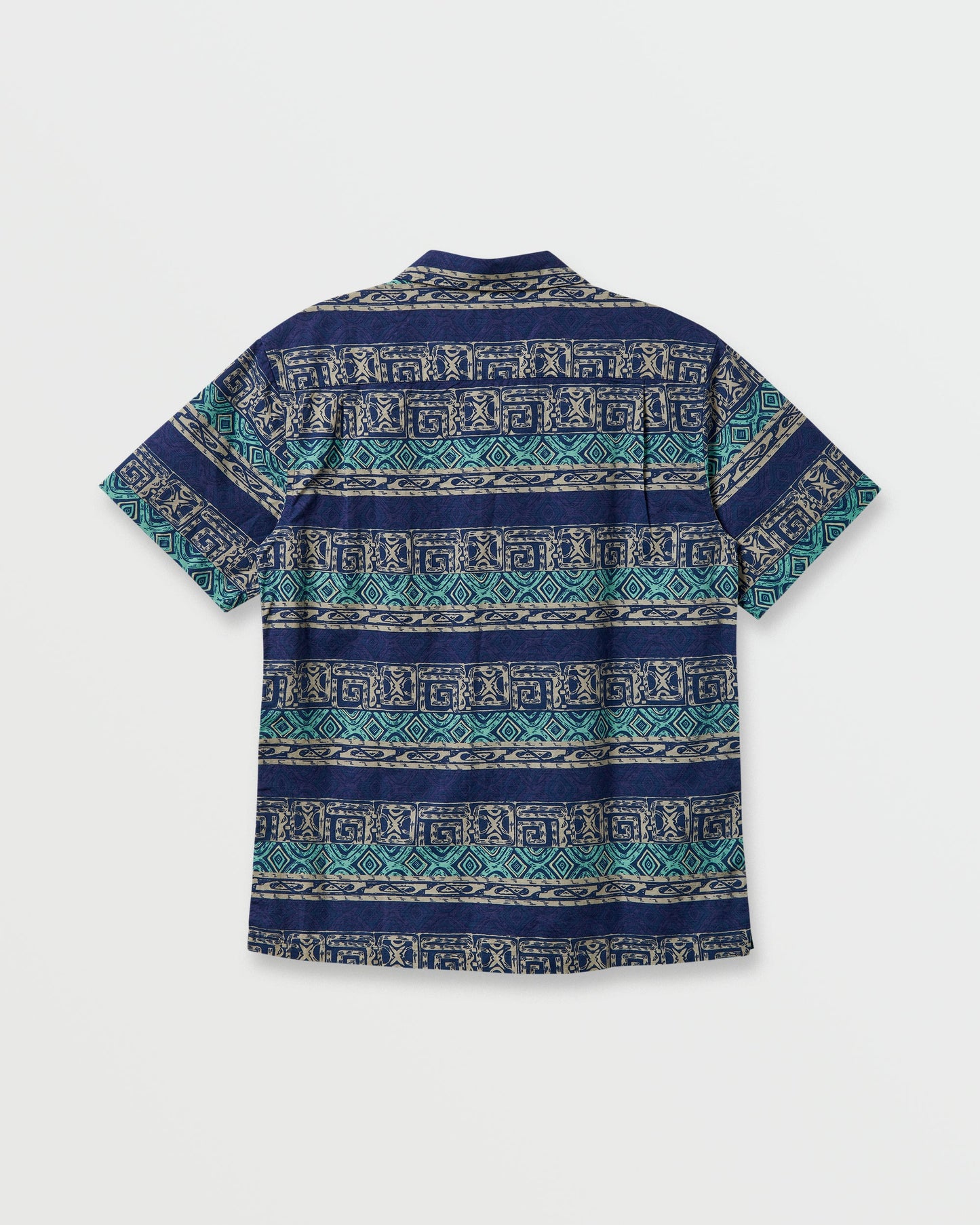 Quick Silver Global Heat Casual Short Sleeve Shirt - Turbo Blue