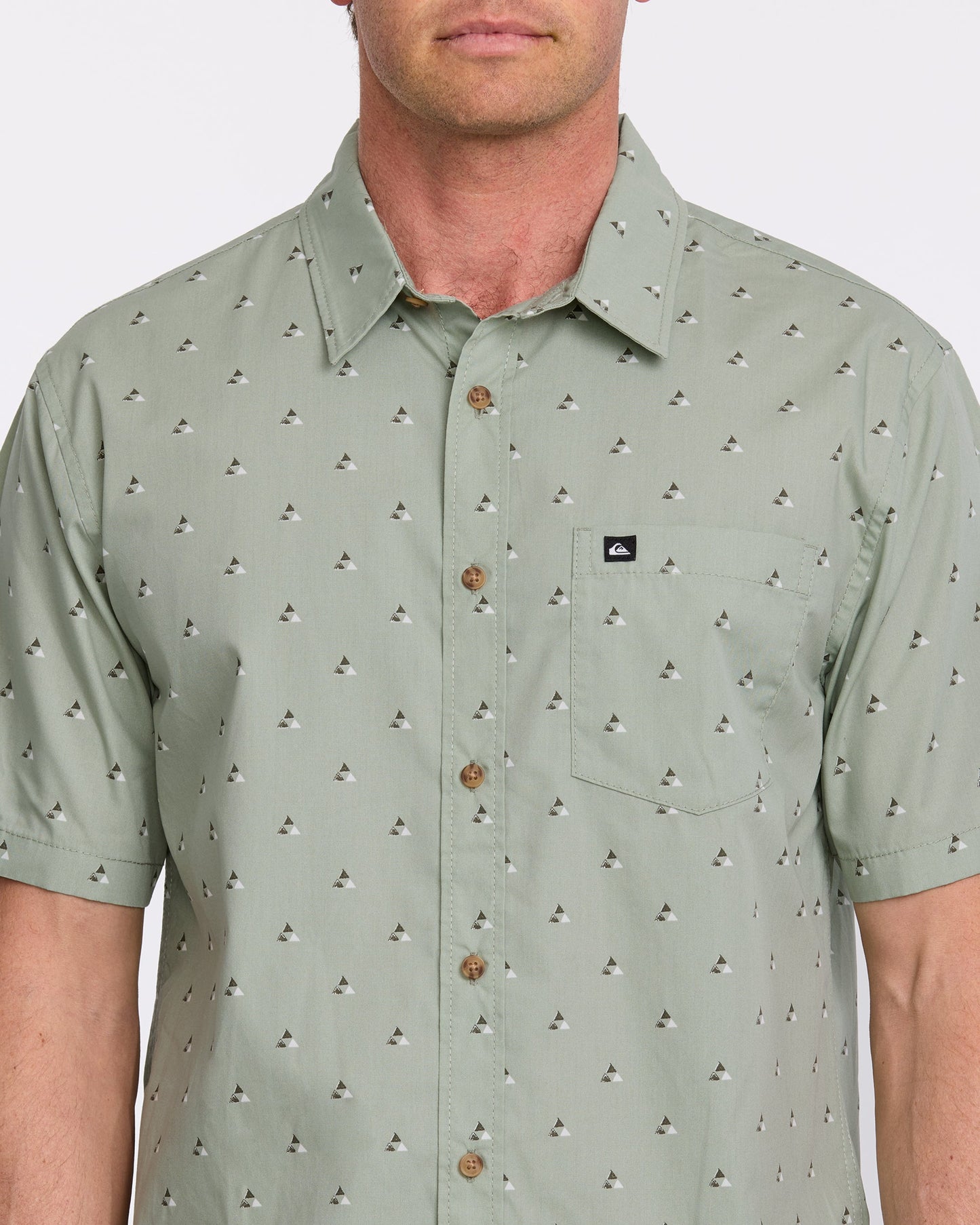 Quick Silver Kapu Mini Classics Short Sleeve Shirt - Herb