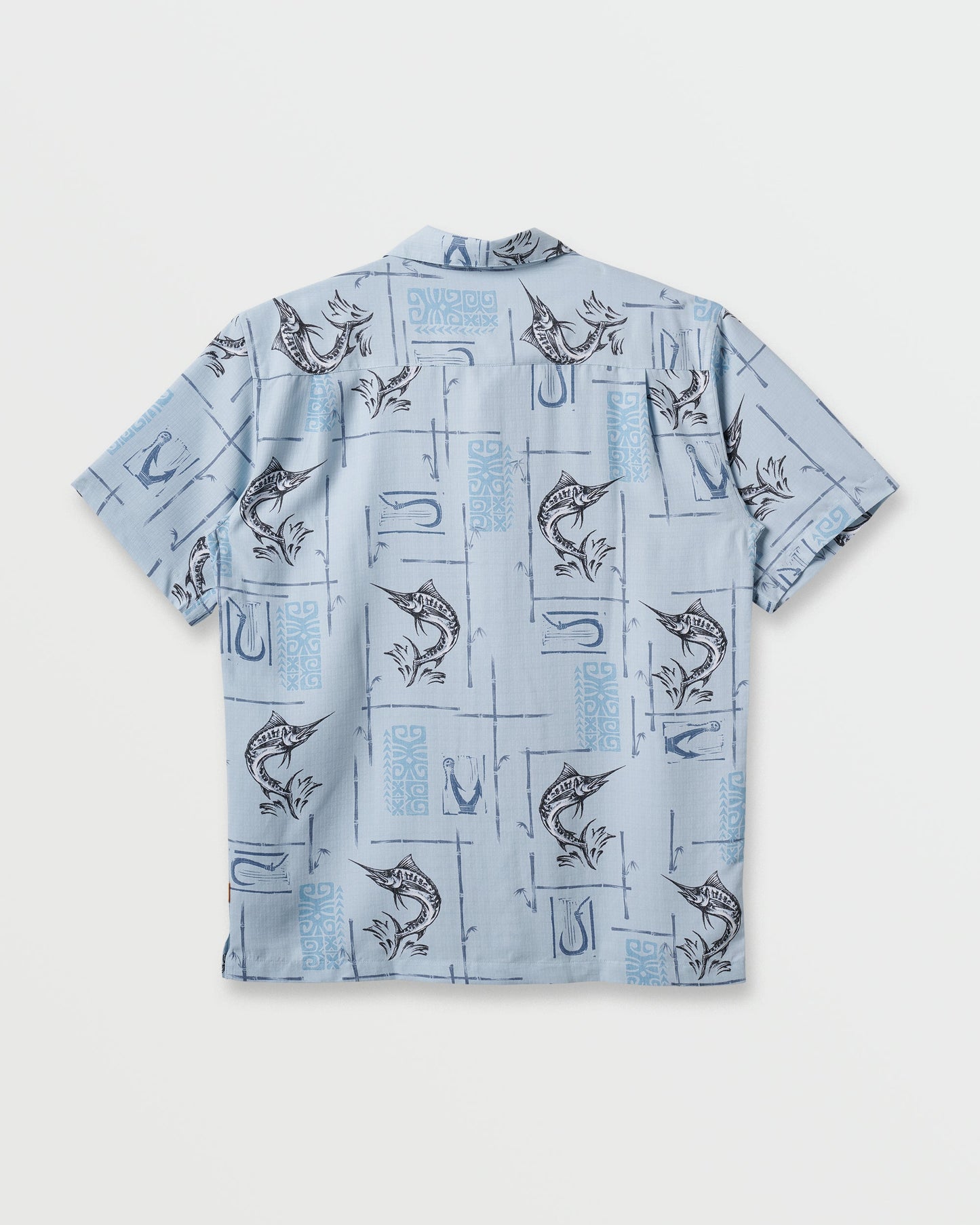 Quick Silver Waterman Big Day Short Sleeve Shirt - Ashley Blue