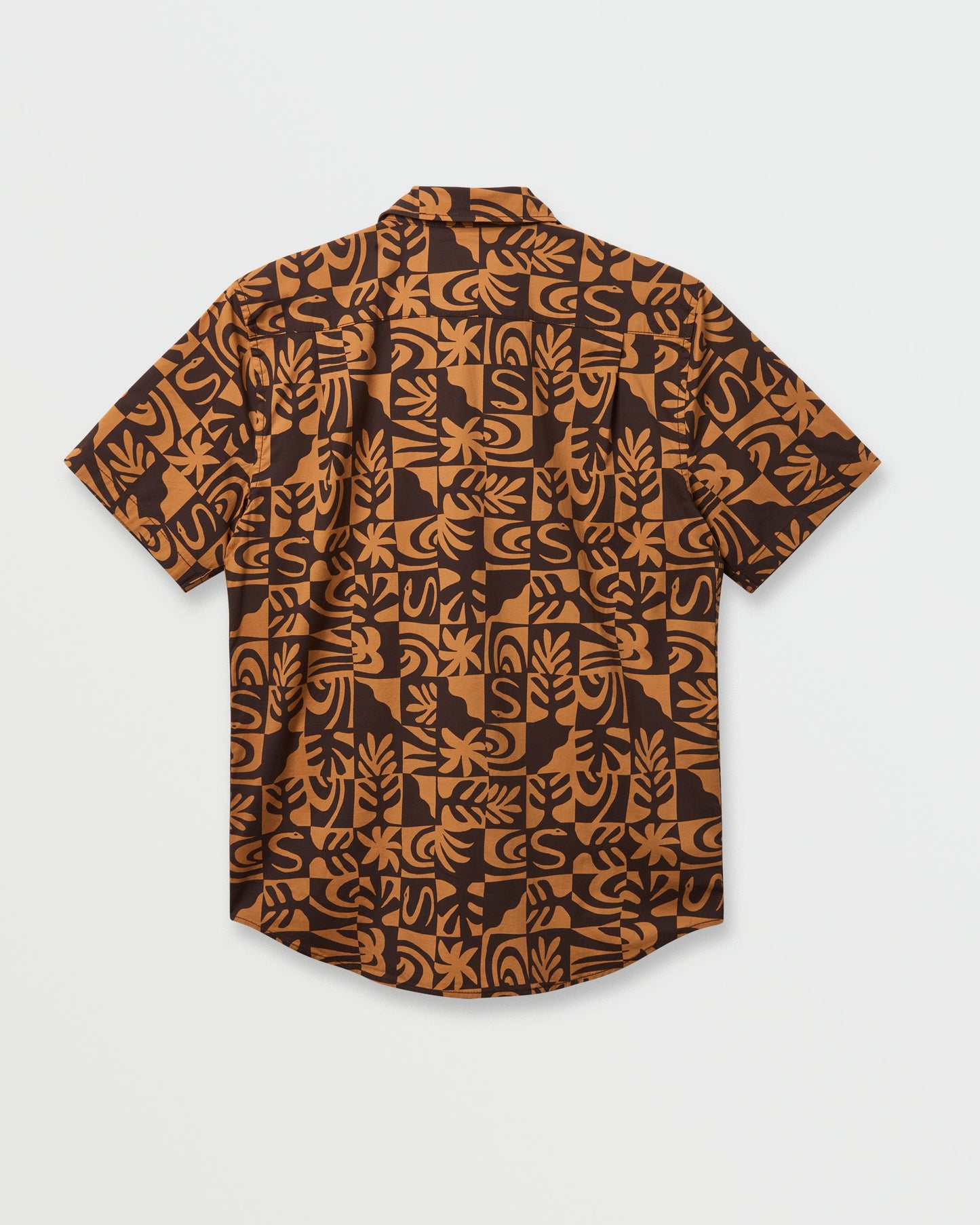 Quick Silver Terra Classic Stretch Short Sleeve Shirt - Chocolate