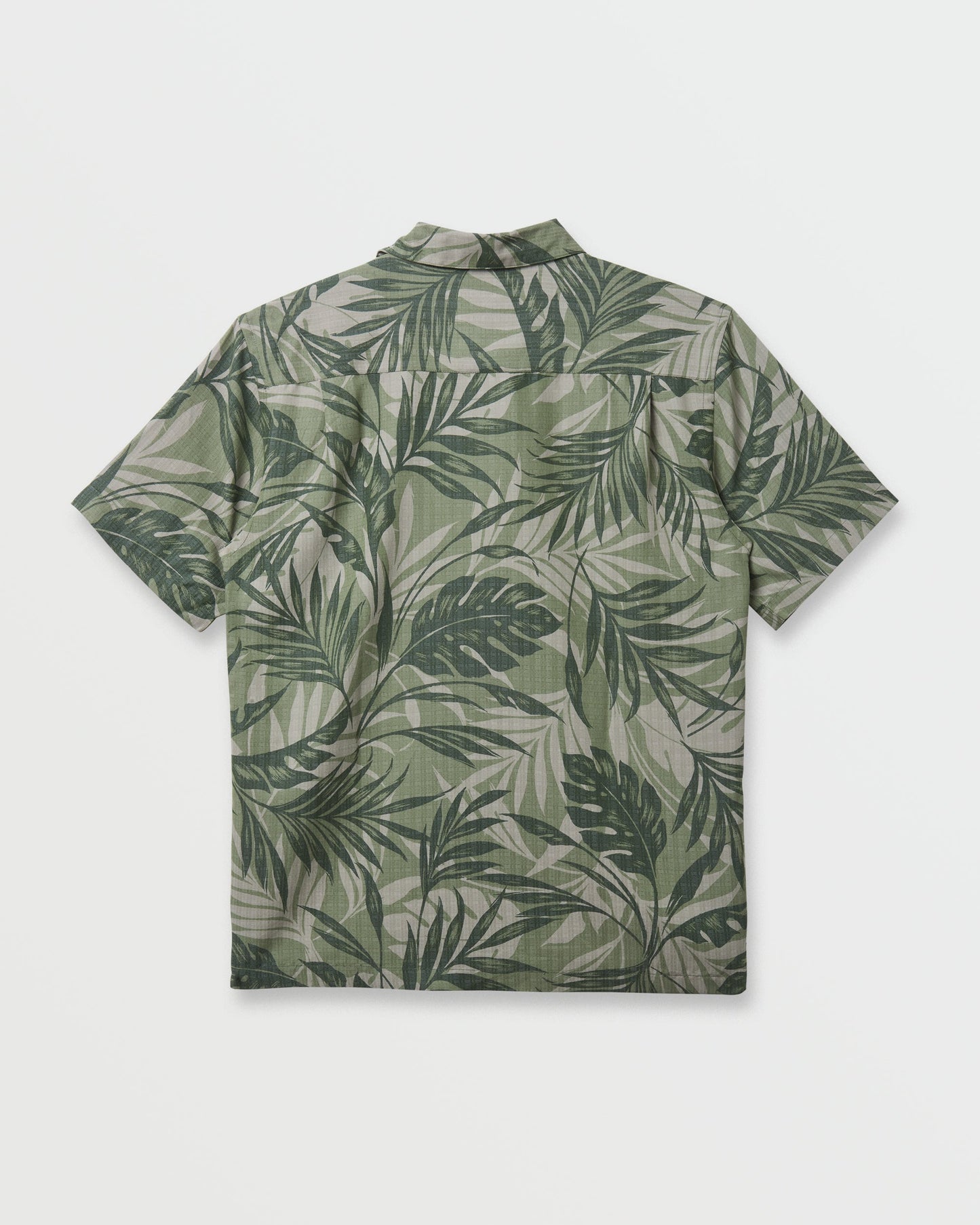 Quick Silver Waterman Botanical Short Sleeve Shirt - Dark Green
