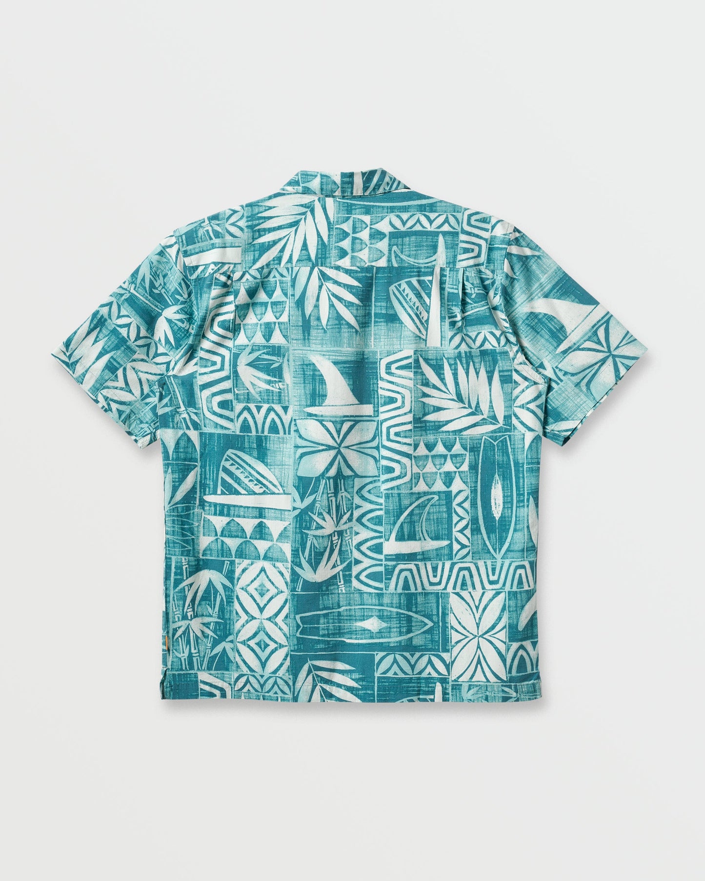 Quick Silver Waterman Talk Story Short Sleeve Shirt - Aqua Sea