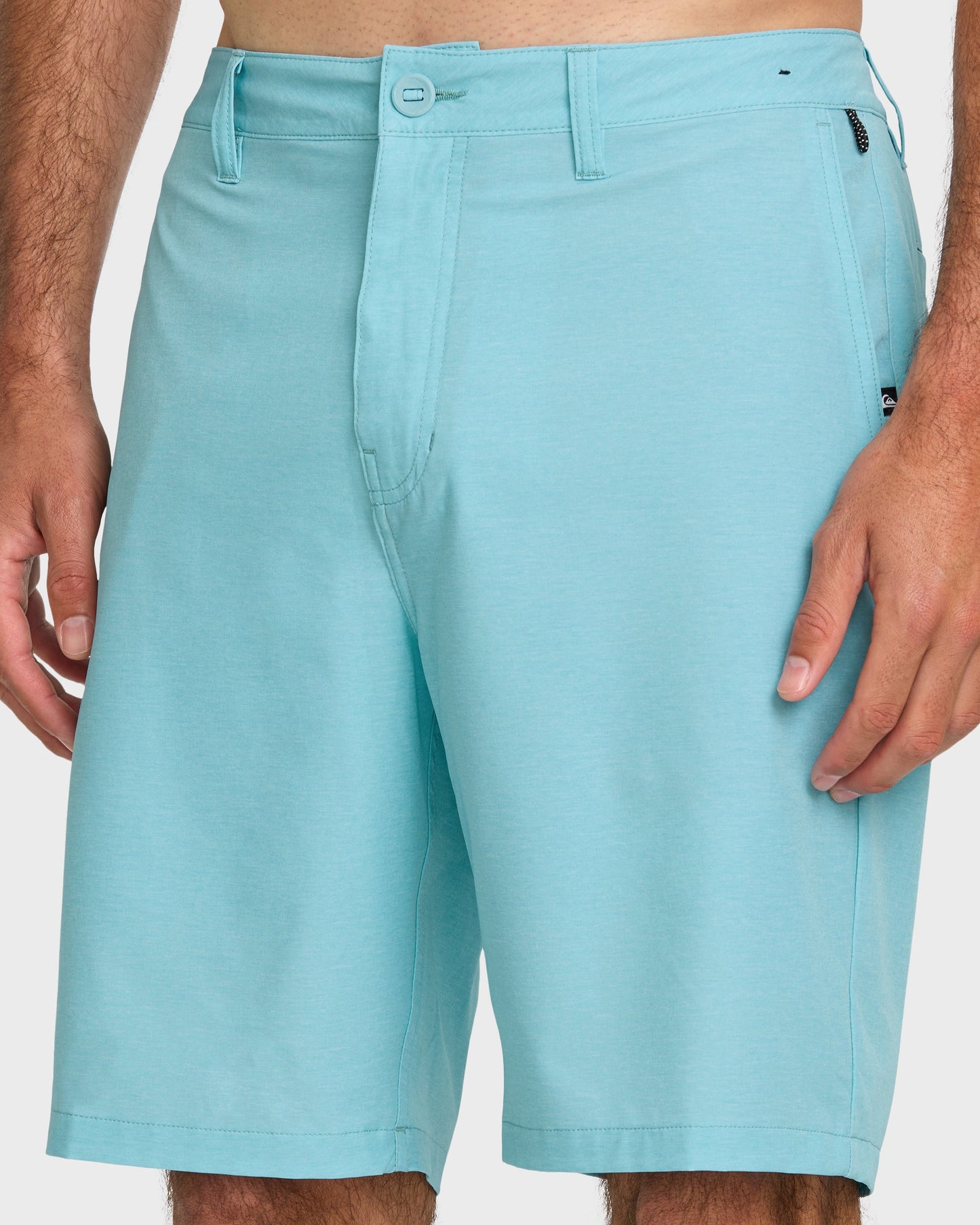 Quick Silver Union Heather 20" Amphibian Hybrid Shorts - Aqua Blue