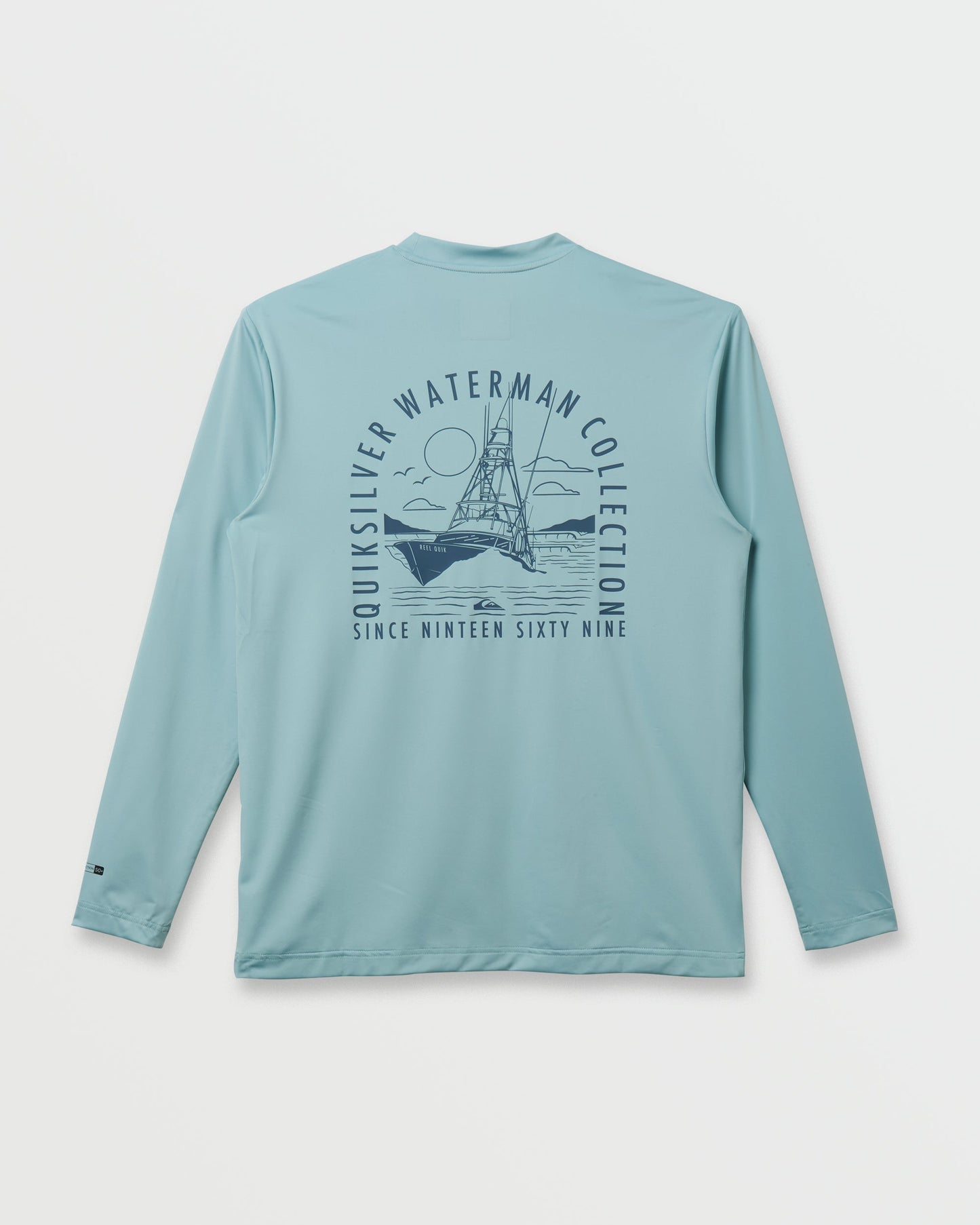 Quick Silver Waterman Coolbreeze Long Sleeve Surf Tee - Sterling Blue