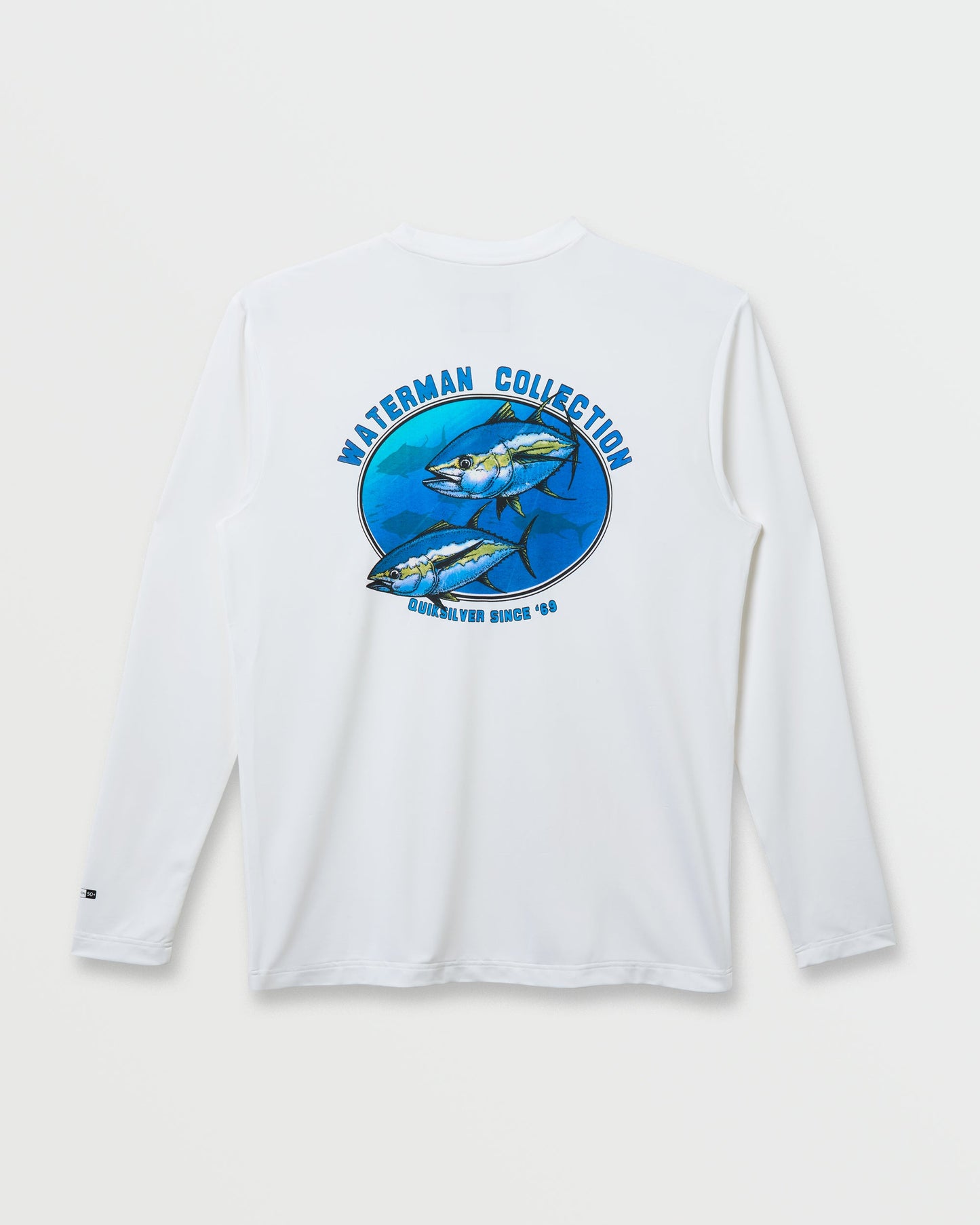 Quick Silver Waterman Coolbreeze Long Sleeve Surf Tee - White