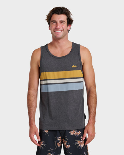 Og Stripe Tank - Charcoal Heather - Quick Silver