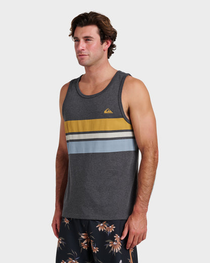 Og Stripe Tank - Charcoal Heather - Quick Silver