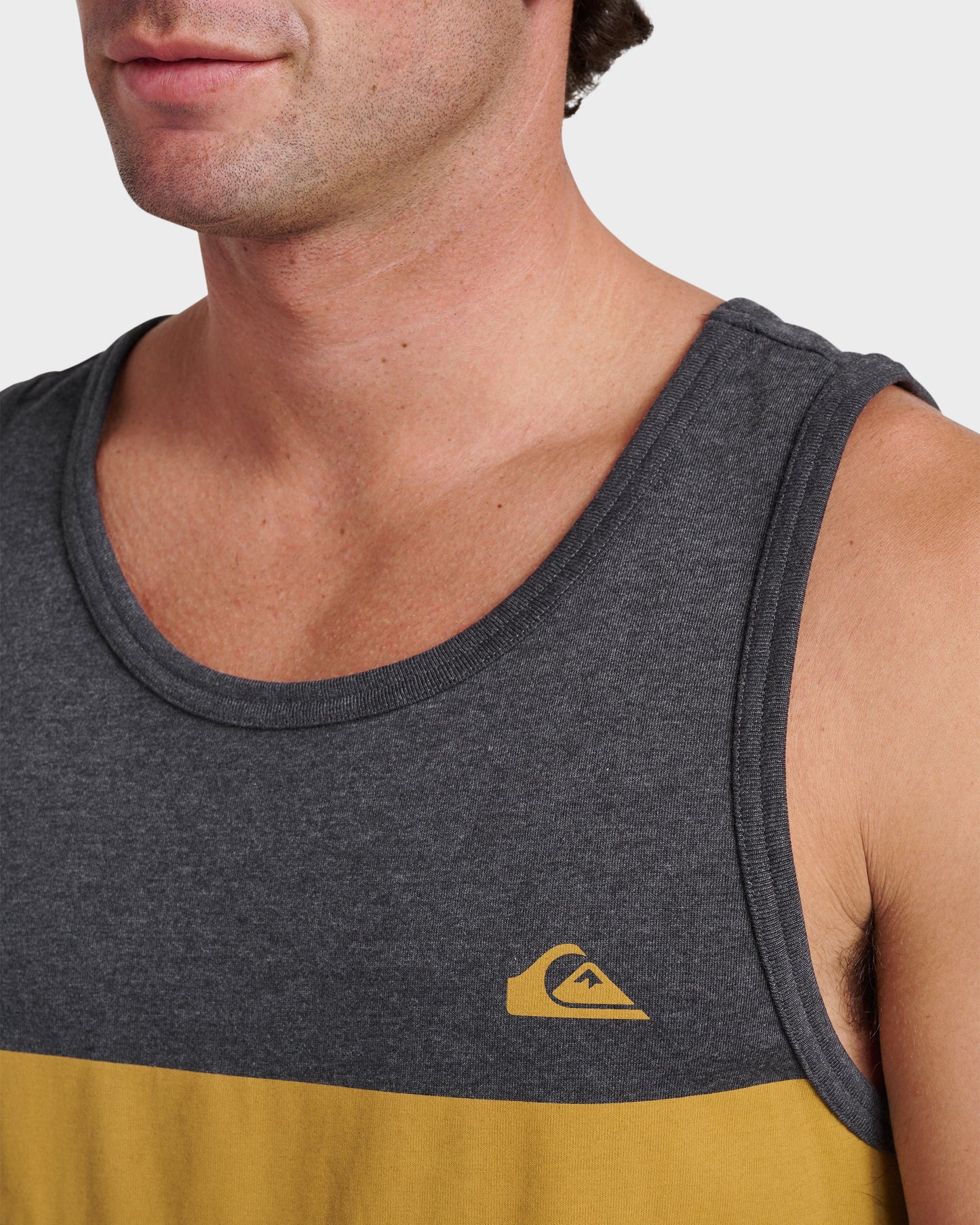 Og Stripe Tank - Charcoal Heather - Quick Silver