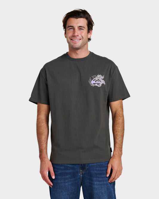 Dragon Master Heavy Weight T-shirt - Phantom - Quick Silver