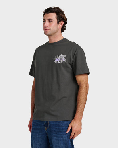 Dragon Master Heavy Weight T-shirt - Phantom - Quick Silver