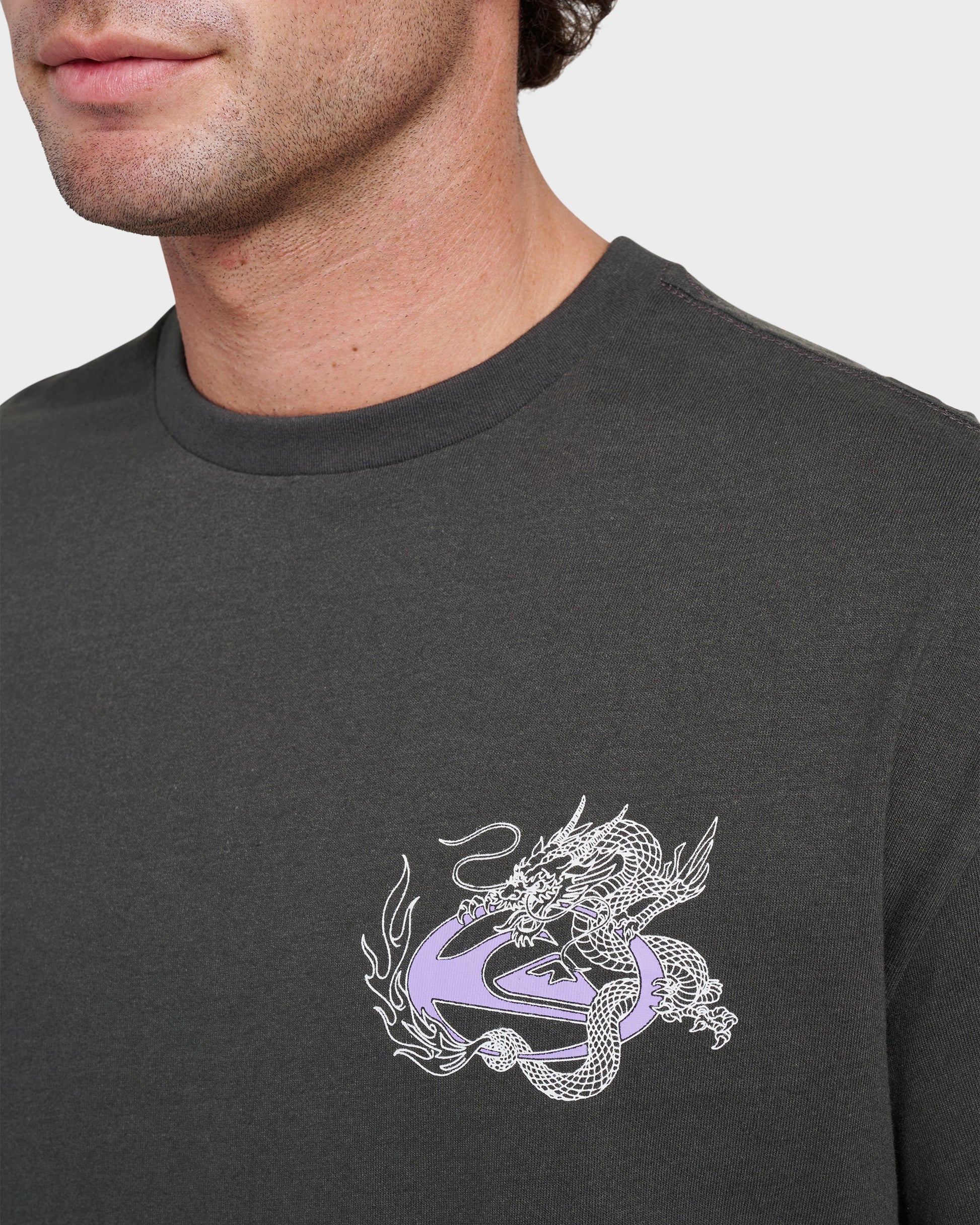 Dragon Master Heavy Weight T-shirt - Phantom - Quick Silver