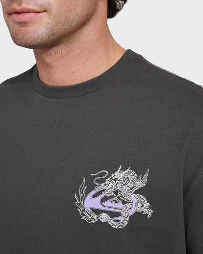 Dragon Master Heavy Weight T-shirt - Phantom - Quick Silver