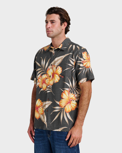 Waterman Tropical Dream Shirt - Black - Quick Silver