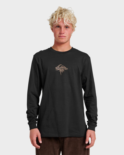 Three Piece Long Sleeve T-shirt - Black - Quick Silver