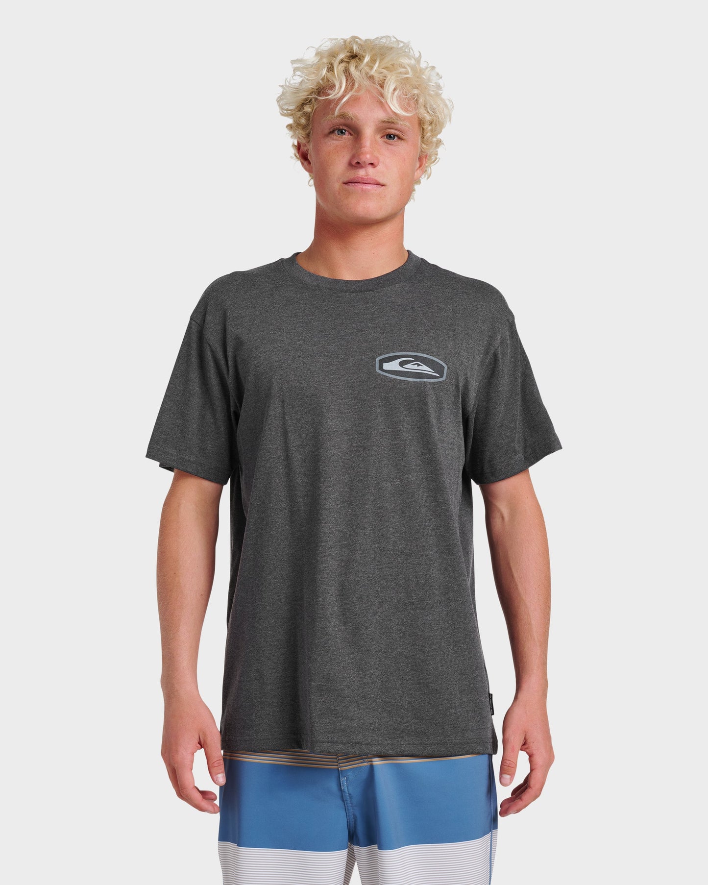 Stadium Emblem Classic T-shirt - Charcoal Heather - Quick Silver