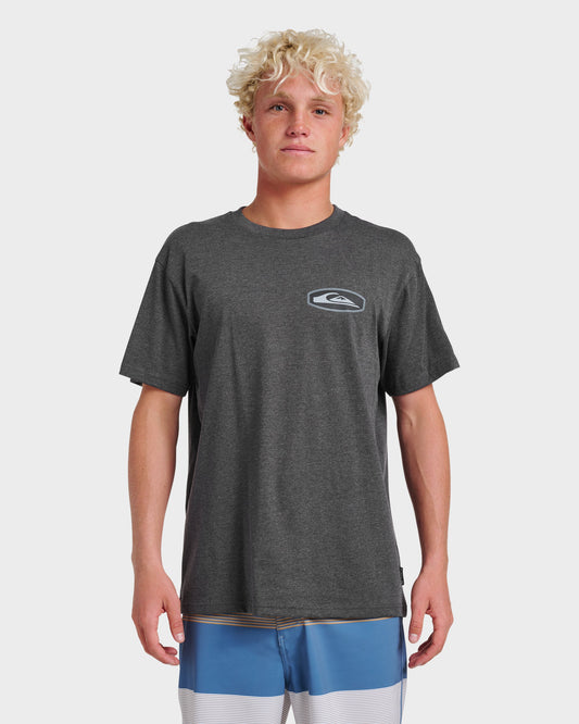 Stadium Emblem Classic T-shirt - Charcoal Heather - Quick Silver
