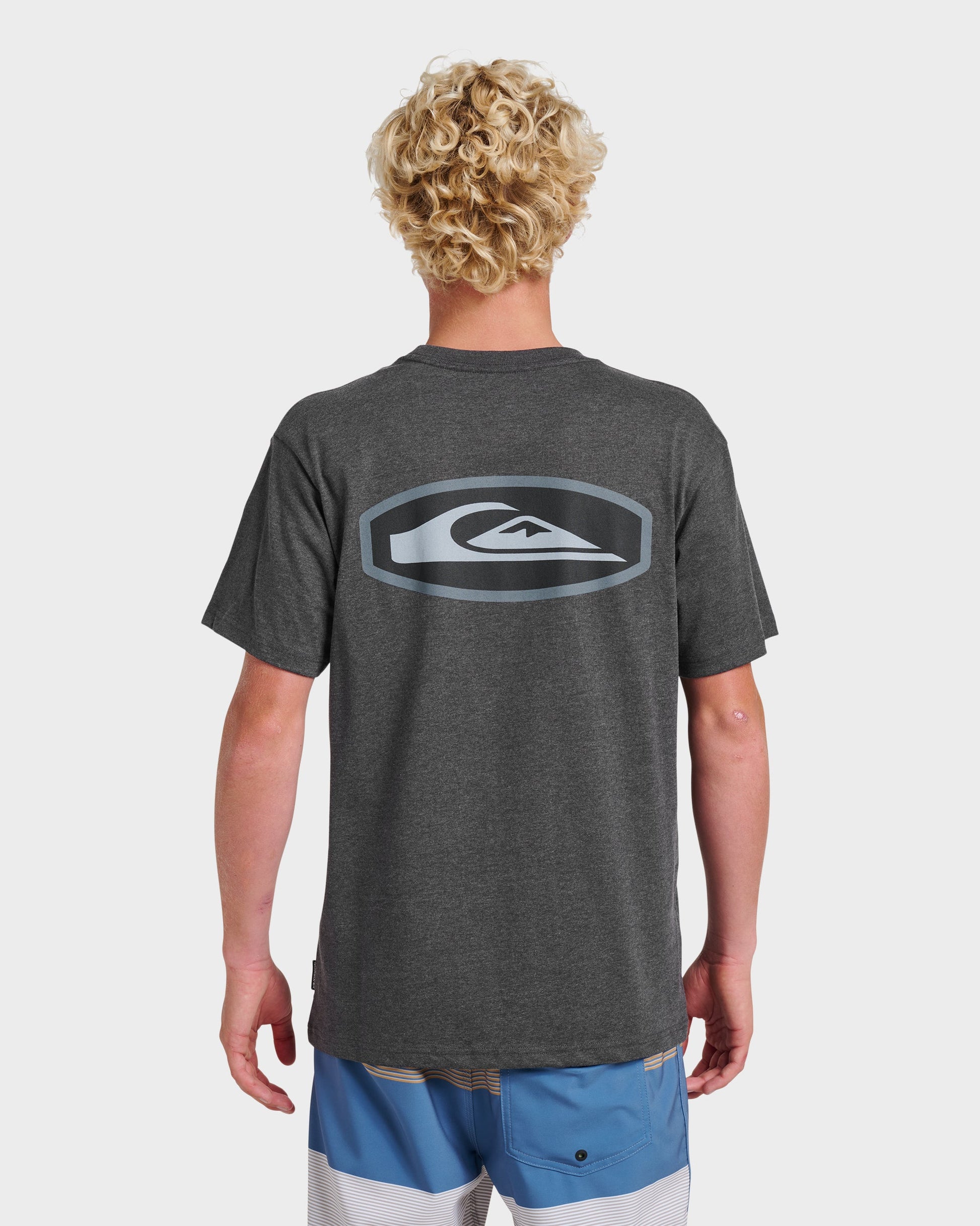 Stadium Emblem Classic T-shirt - Charcoal Heather - Quick Silver
