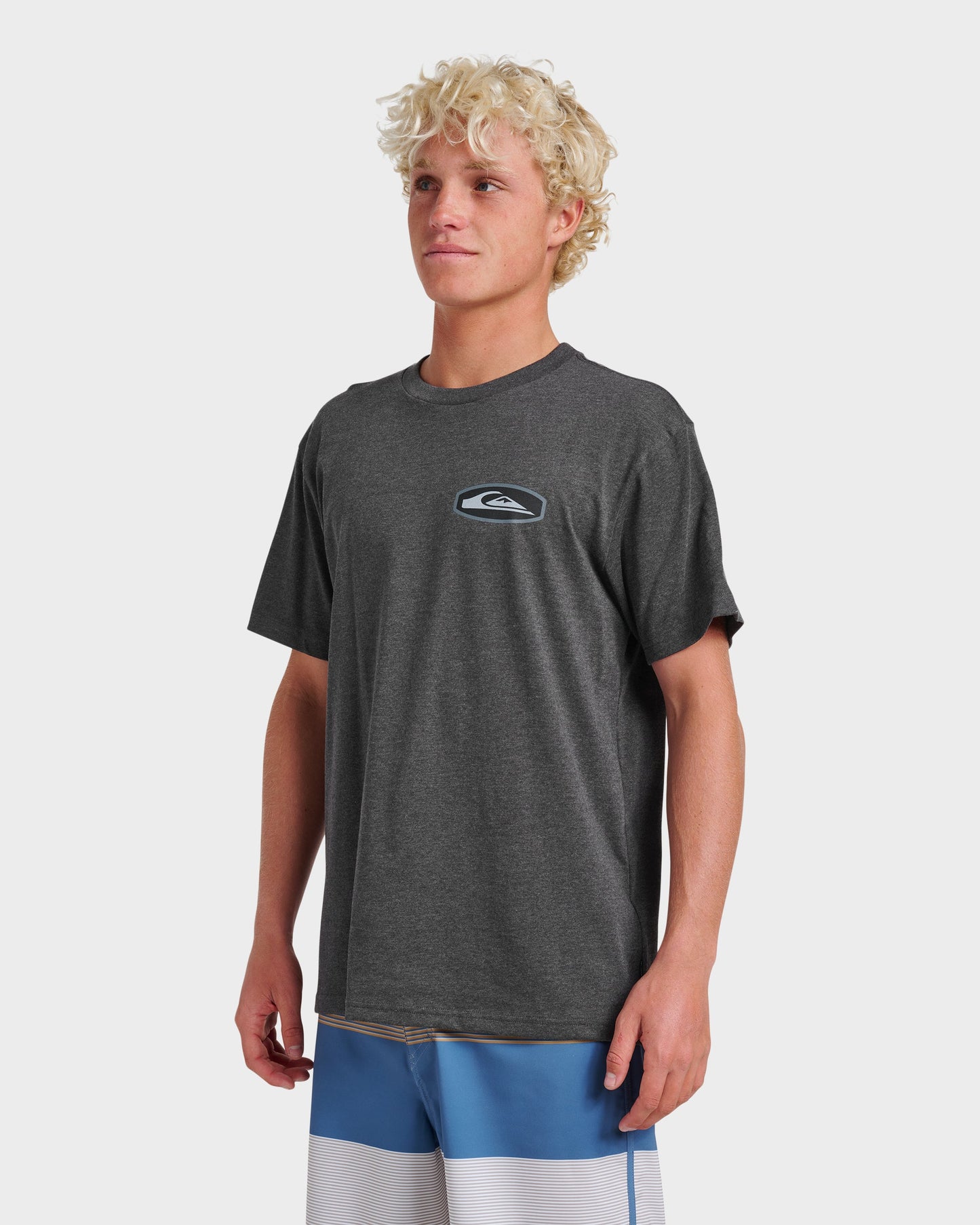 Stadium Emblem Classic T-shirt - Charcoal Heather - Quick Silver