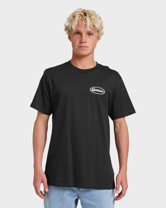 Mechanics Script Classic T-shirt - Black - Quick Silver