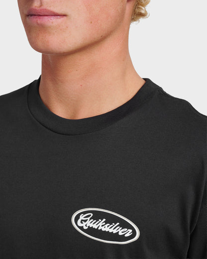 Mechanics Script Classic T-shirt - Black - Quick Silver