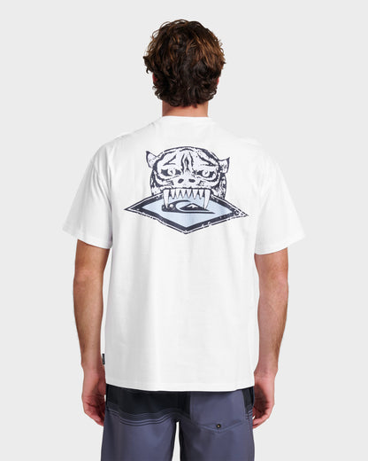 Jungle Cat Heavy Weight T-shirt - White - Quick Silver