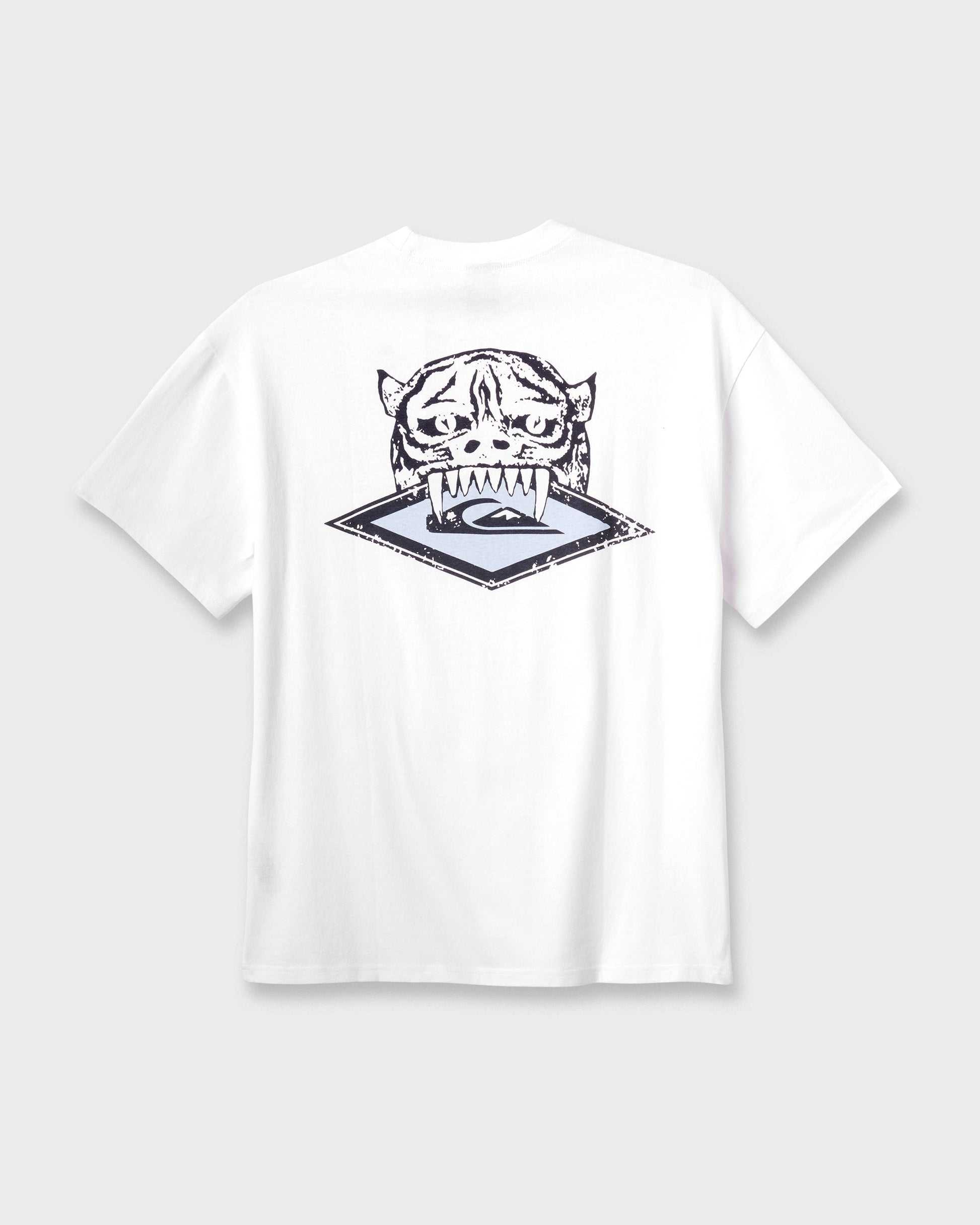 Jungle Cat Heavy Weight T-shirt - White - Quick Silver