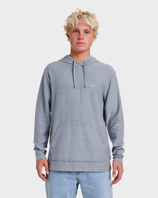 Alamitos Long Sleeve Hooded Top - China Blue - Quick Silver