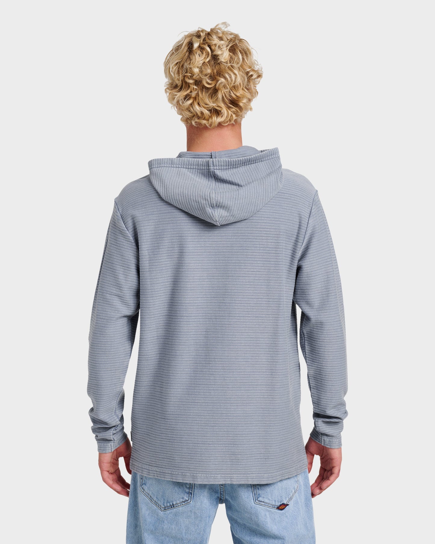 Alamitos Long Sleeve Hooded Top - China Blue - Quick Silver