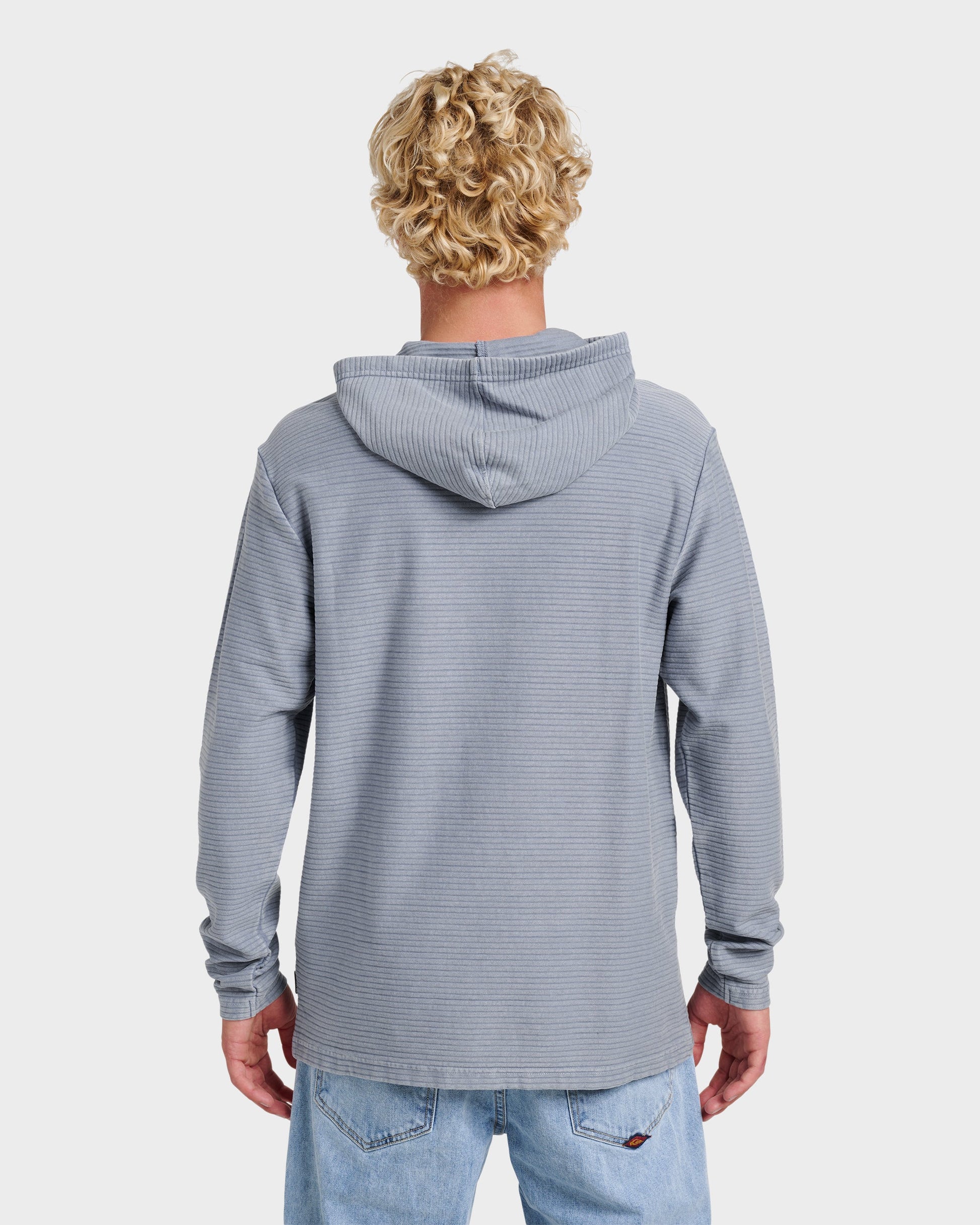 Alamitos Long Sleeve Hooded Top - China Blue - Quick Silver