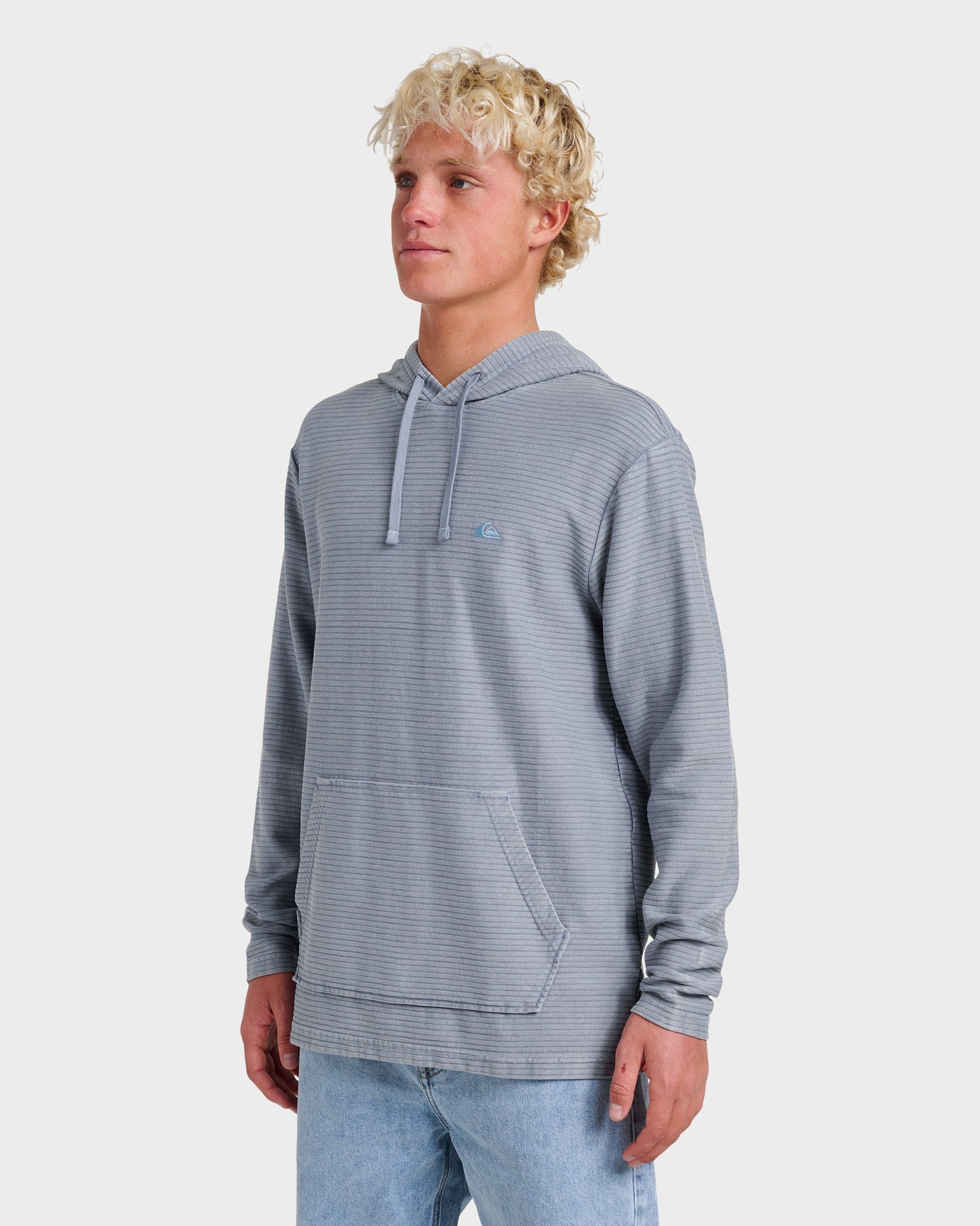 Alamitos Long Sleeve Hooded Top - China Blue - Quick Silver