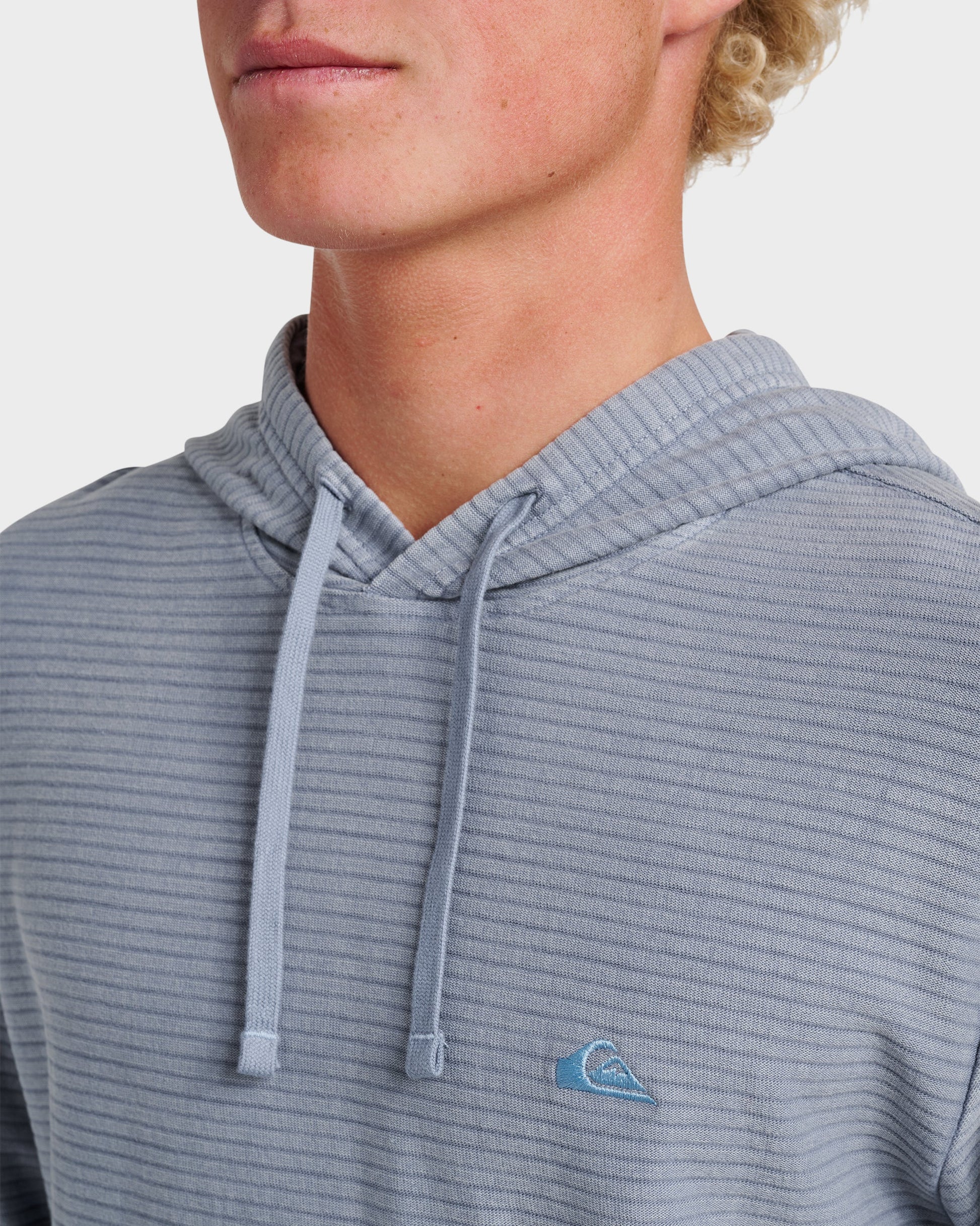 Alamitos Long Sleeve Hooded Top - China Blue - Quick Silver
