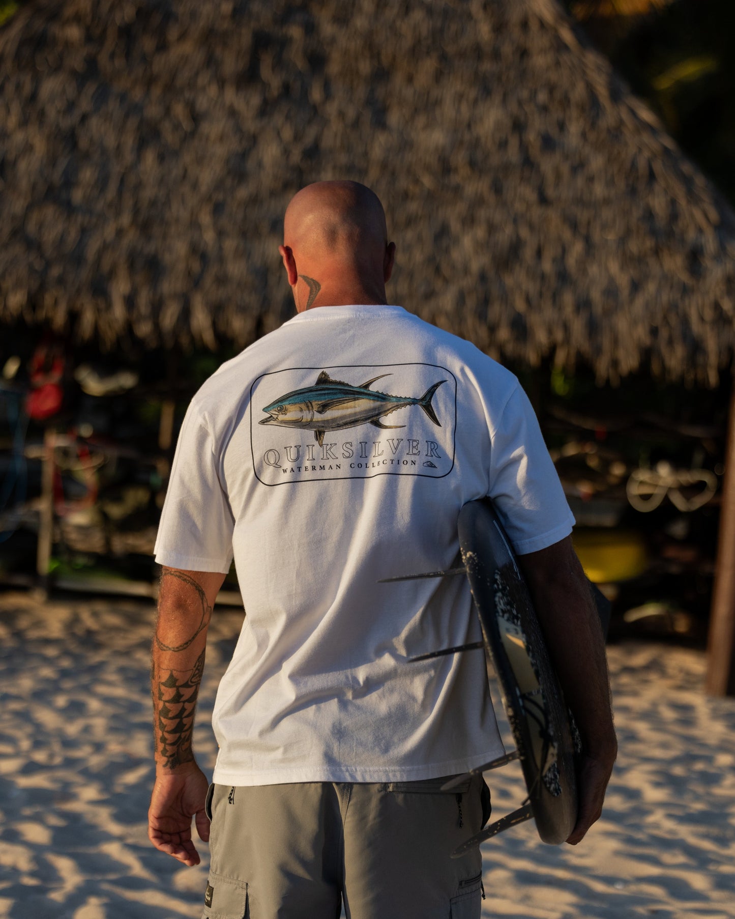 Waterman Yellowfinner Classic T-shirt - White - Quick Silver