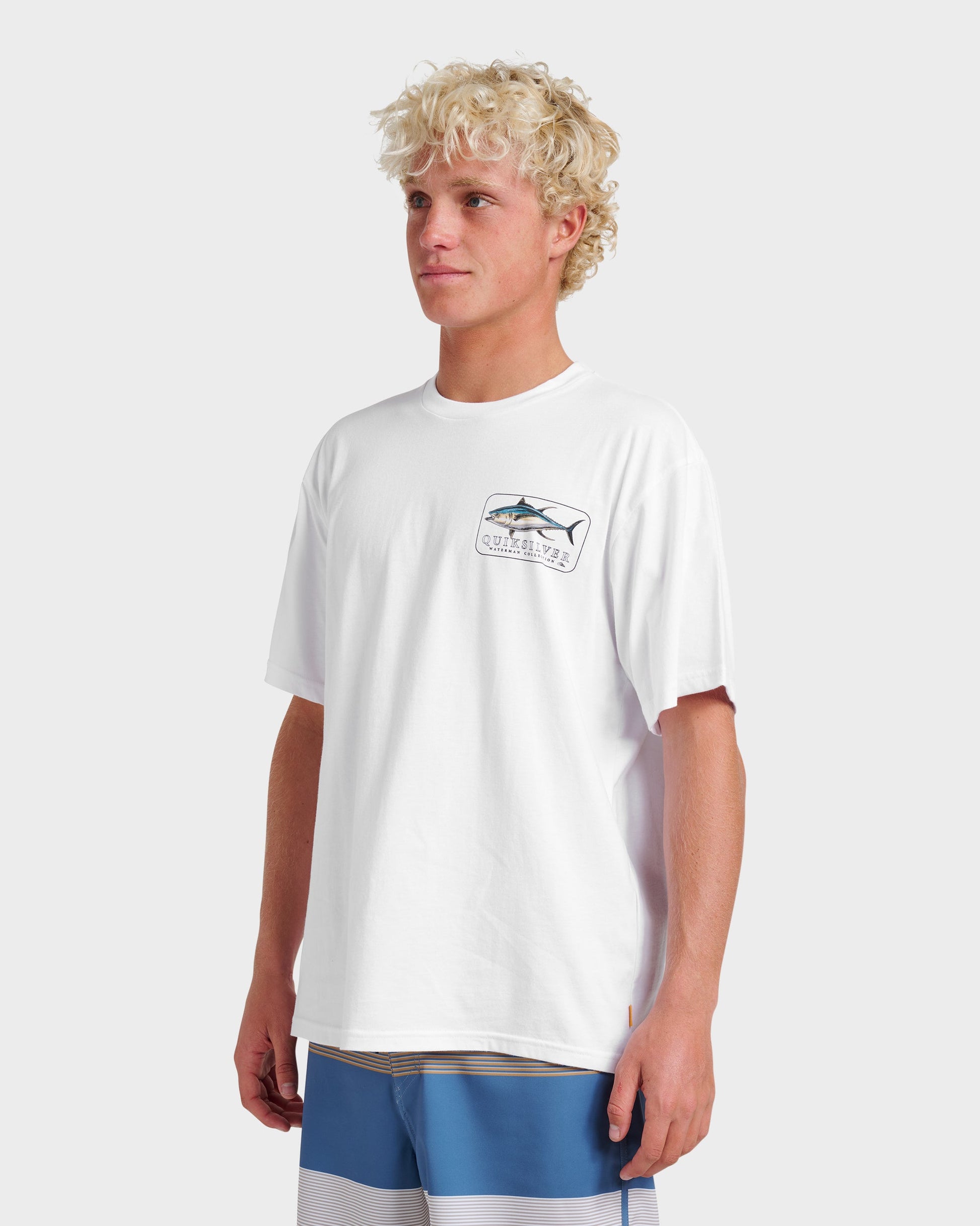 Waterman Yellowfinner Classic T-shirt - White - Quick Silver