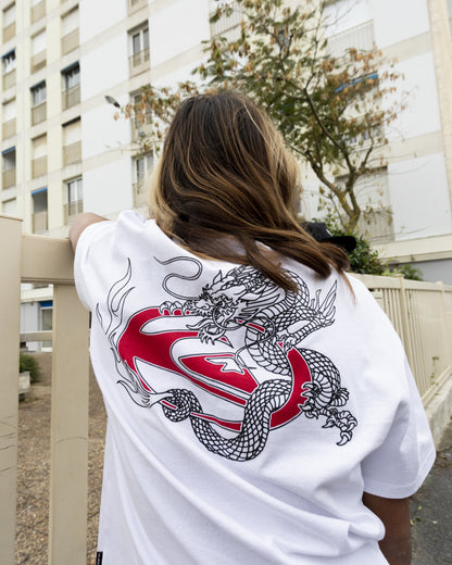 Dragon Master Heavy Weight T-shirt - White - Quick Silver