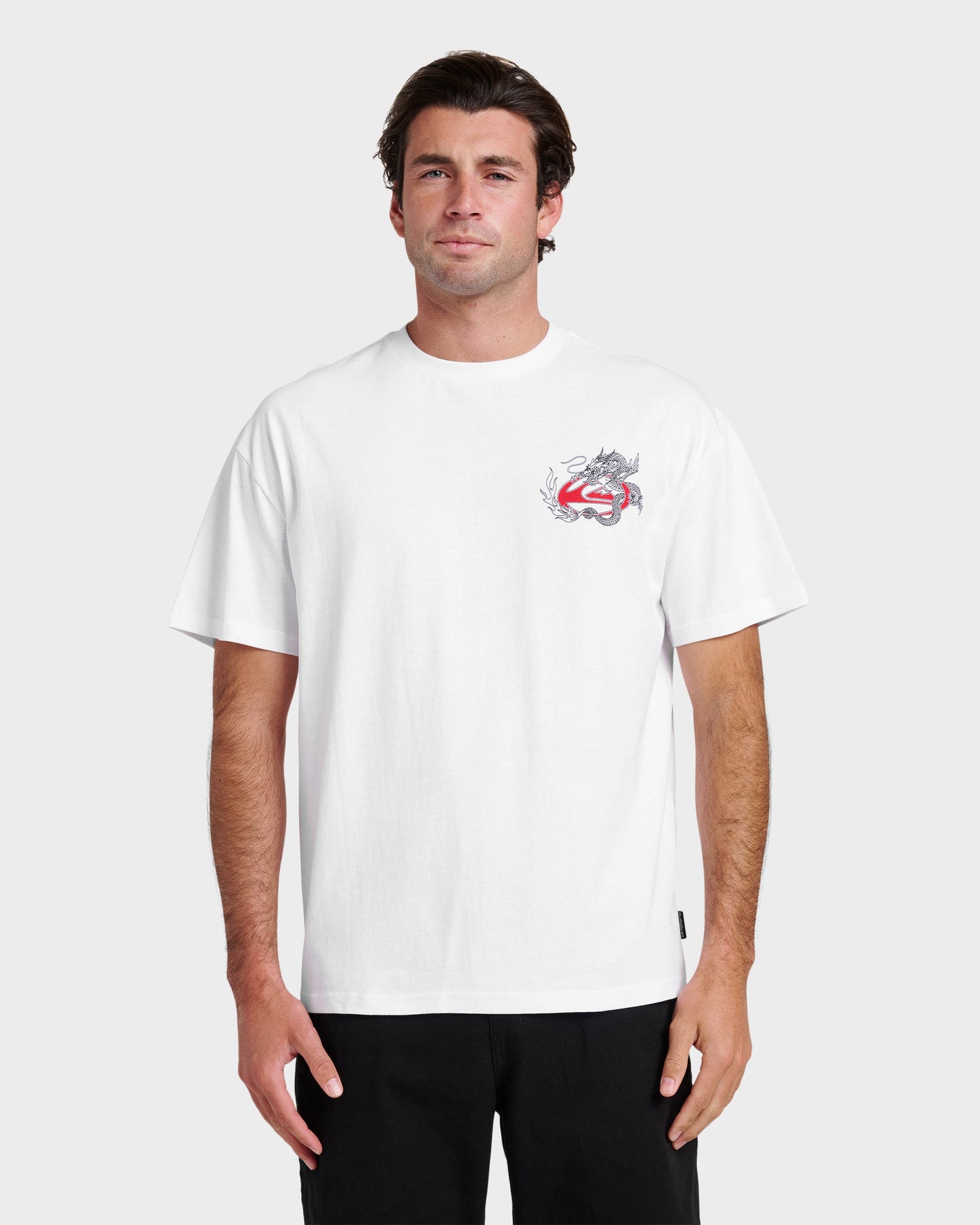 Dragon Master Heavy Weight T-shirt - White - Quick Silver