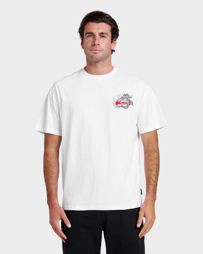 Dragon Master Heavy Weight T-shirt - White - Quick Silver