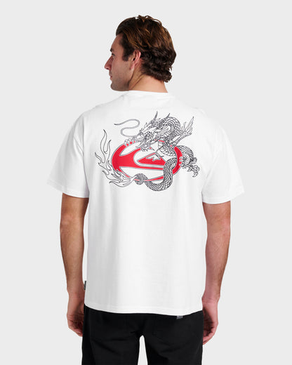 Dragon Master Heavy Weight T-shirt - White - Quick Silver
